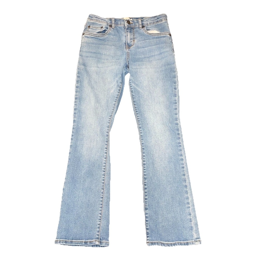 Levi Strauss Signature Girls Boot Cut Light Wash Blue Denim Jeans Size 12 Reg